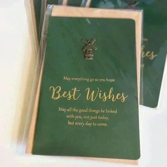 5* Xmas/New year Best Wishes Vintage Style Greeting Cards - Picture 3 of 4